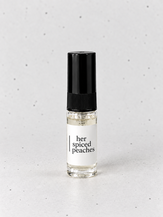her spiced peaches 3 mL